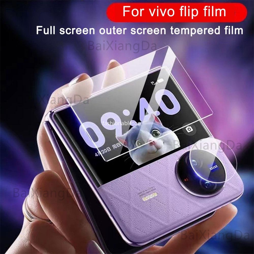 Kính Cường Lực 3D Bảo Vệ Camera Sau Cho Vivo X Flip XFlip 2023