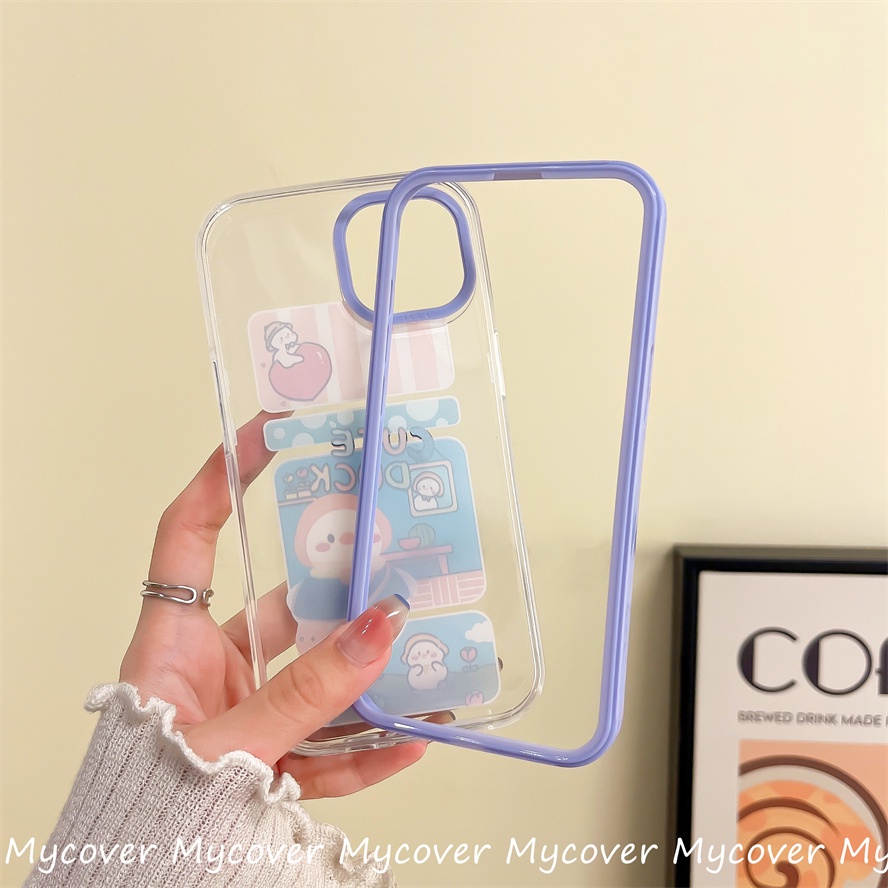 Ốp Điện Thoại Silicon Mềm Hình Chú Vịt Hoạt Hình Dễ Thương Cho iPhone 14 13 12 11 Pro Max X XR Xs Max 6 7 8 Plus