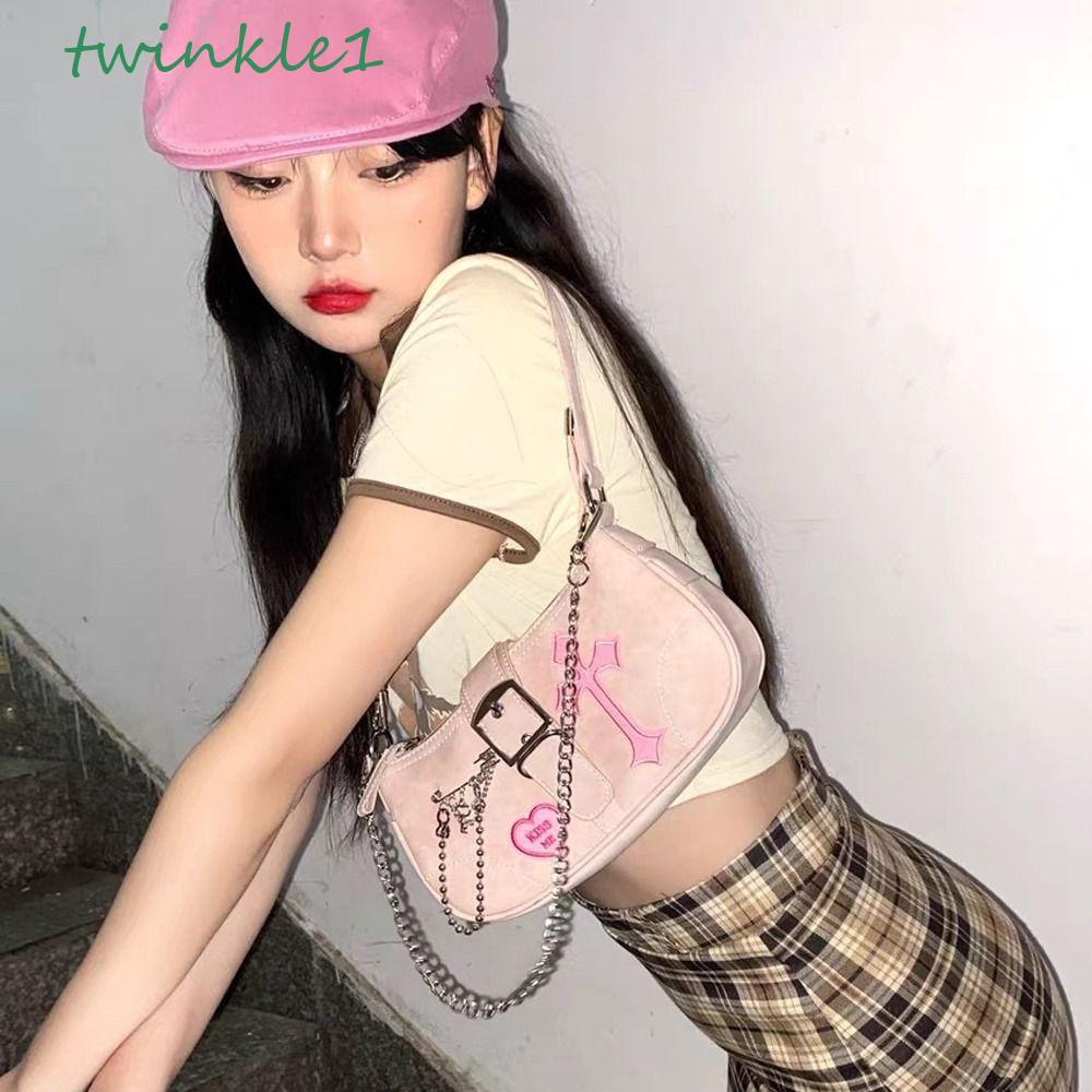 Túi Đựng Mỹ Phẩm In Chữ Tua Rua Phong Cách Hàn Quốc