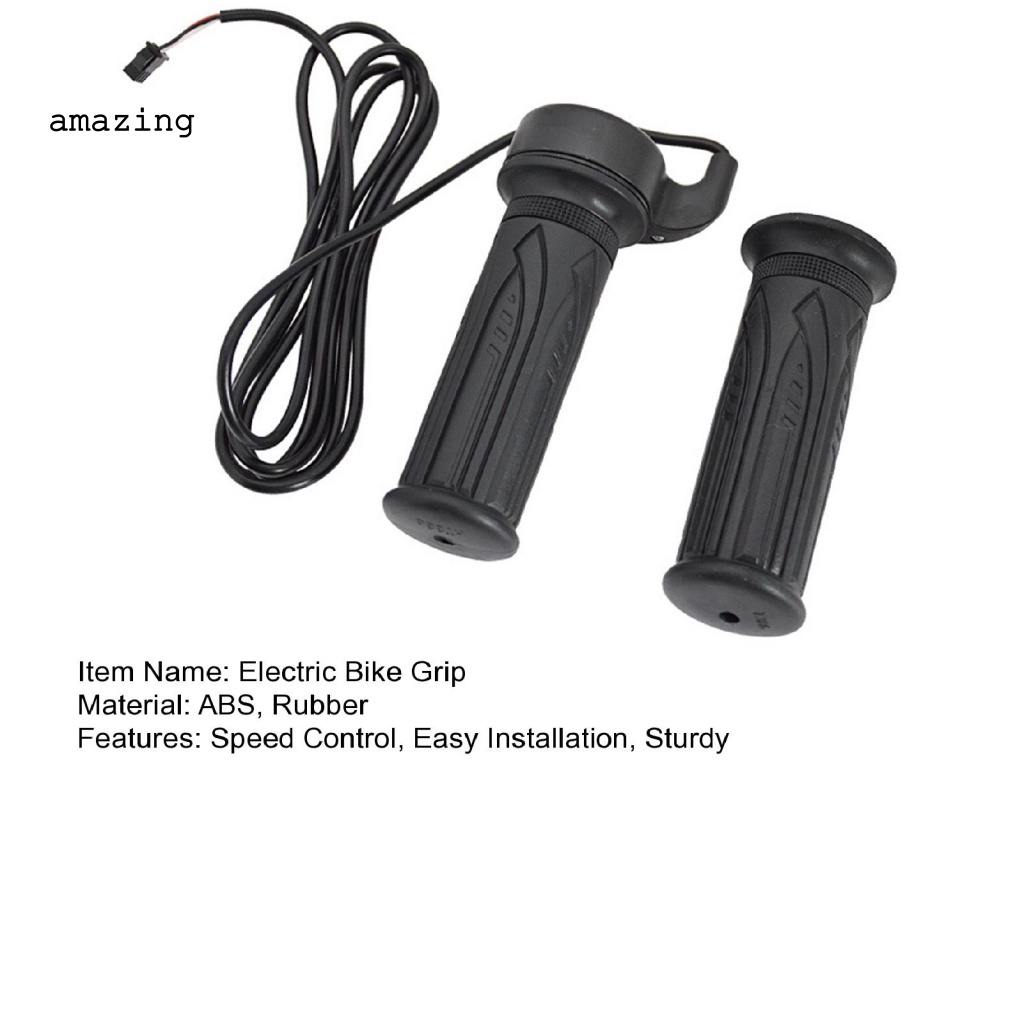 1 Cặp Bọc Tay Lái Xe Đạp Điện Bằng Cao Su Gọn Nhẹ Chống Trượt