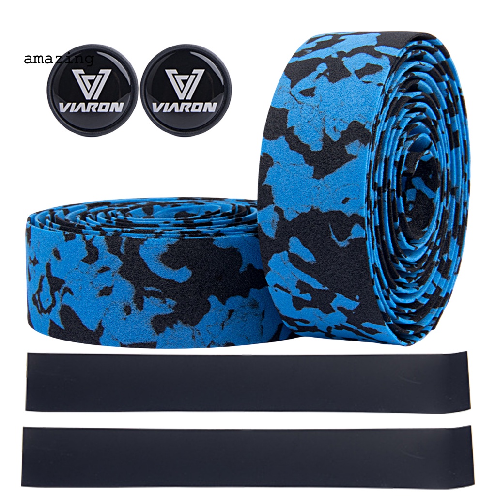 1 Cặp Băng Quấn Tay Lái Xe Đạp Chống Ăn Mòn In Họa Tiết Rằn Ri