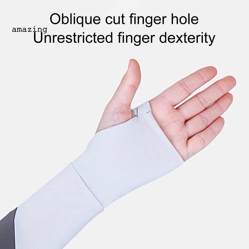 1 Cặp Ống Tay Áo Silicone Chống Trượt Màu Tương Phản Khi Đạp Xe / Câu Cá