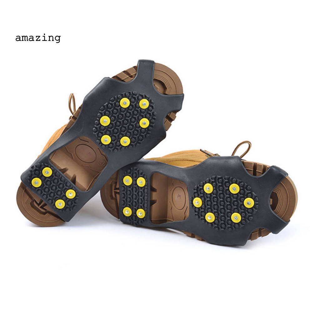 Kẹp Đi Tuyết Chống Trượt Có 10 Đinh Tán Unisex