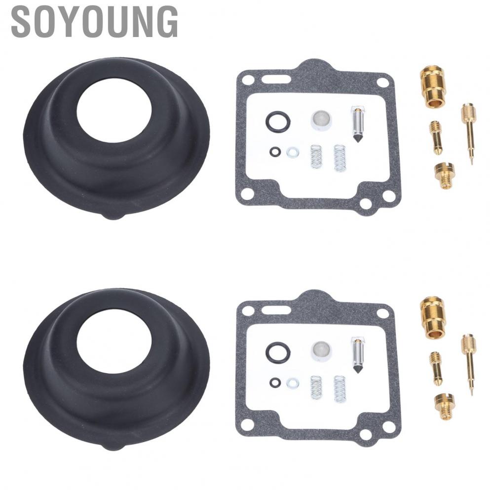 Soyoung Carb Overhaul Set  18 2596 Wearproof 26 Pieces Carburetor  Kit Long Service Life  for XV1100 VIRAGO 1988-1999
