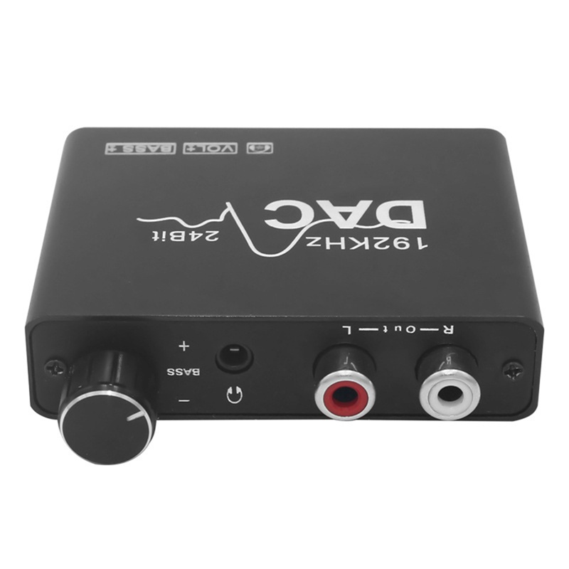 Bộ Chuyển Đổi Âm Thanh Kỹ Thuật Số 192KHz DAC Toslink Sang Analog L / R RCA 3.5mm Kèm Điều Khiển Âm Lượng