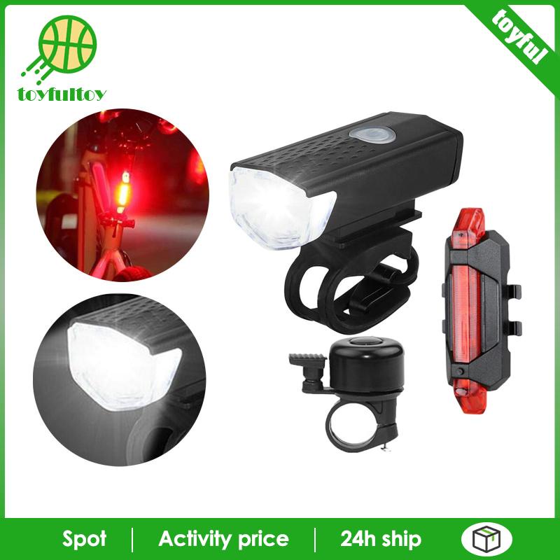 Bộ Đèn Pha Và Đèn Hậu Dễ Dàng Gắn Phía Trước / Sau Xe Đạp Cho Nam