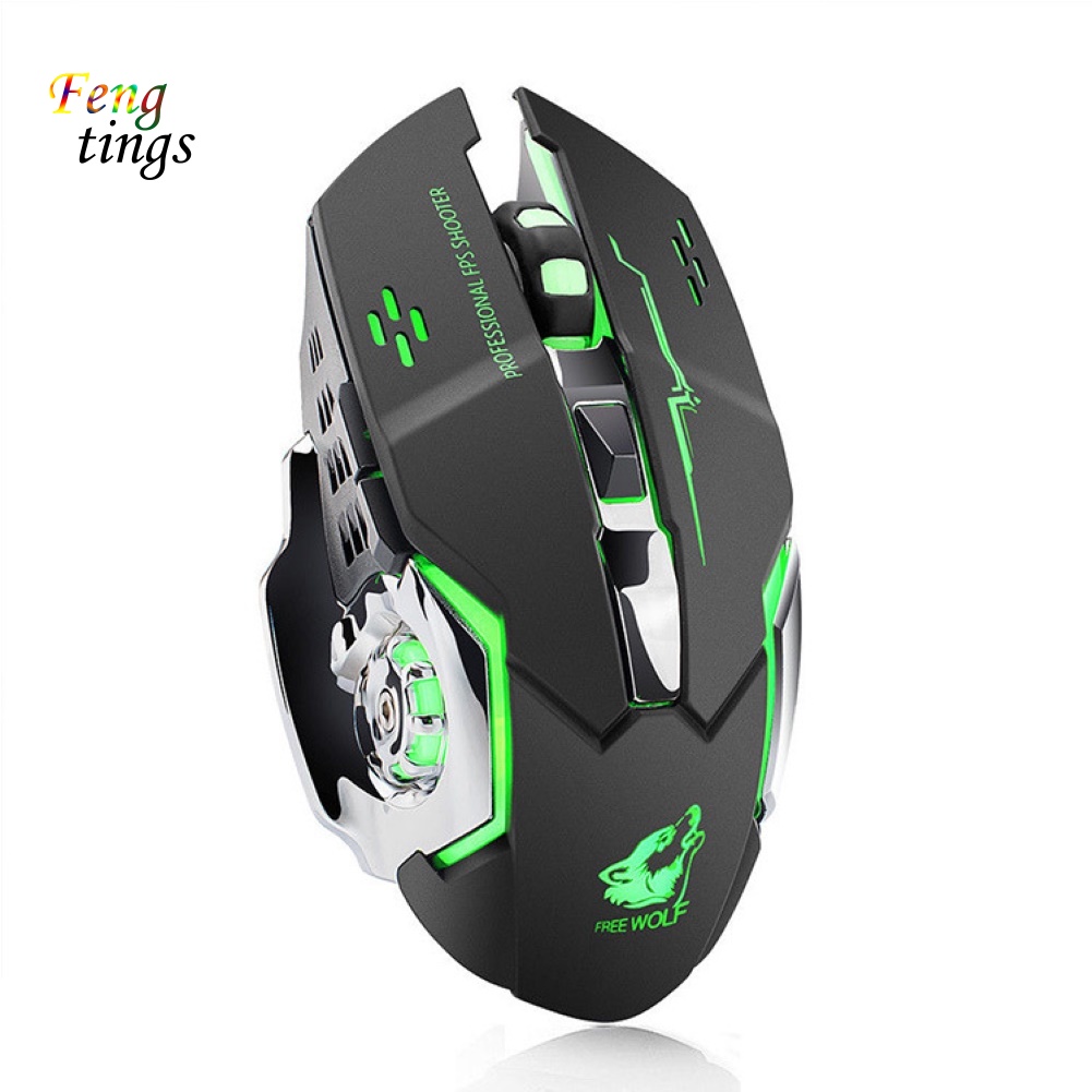 Chuột không dây Chơi Game Có Đèn Led Có Thể Sạc Lại