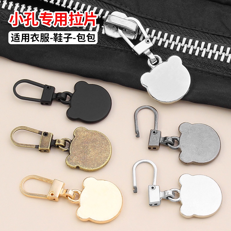 (Mua 2 Tặng 1) Đầu Khóa Kéo Kim Loại Hình Chuột Mickey Có Thể Tháo Rời Thay Thế Cho Túi Hành Lý