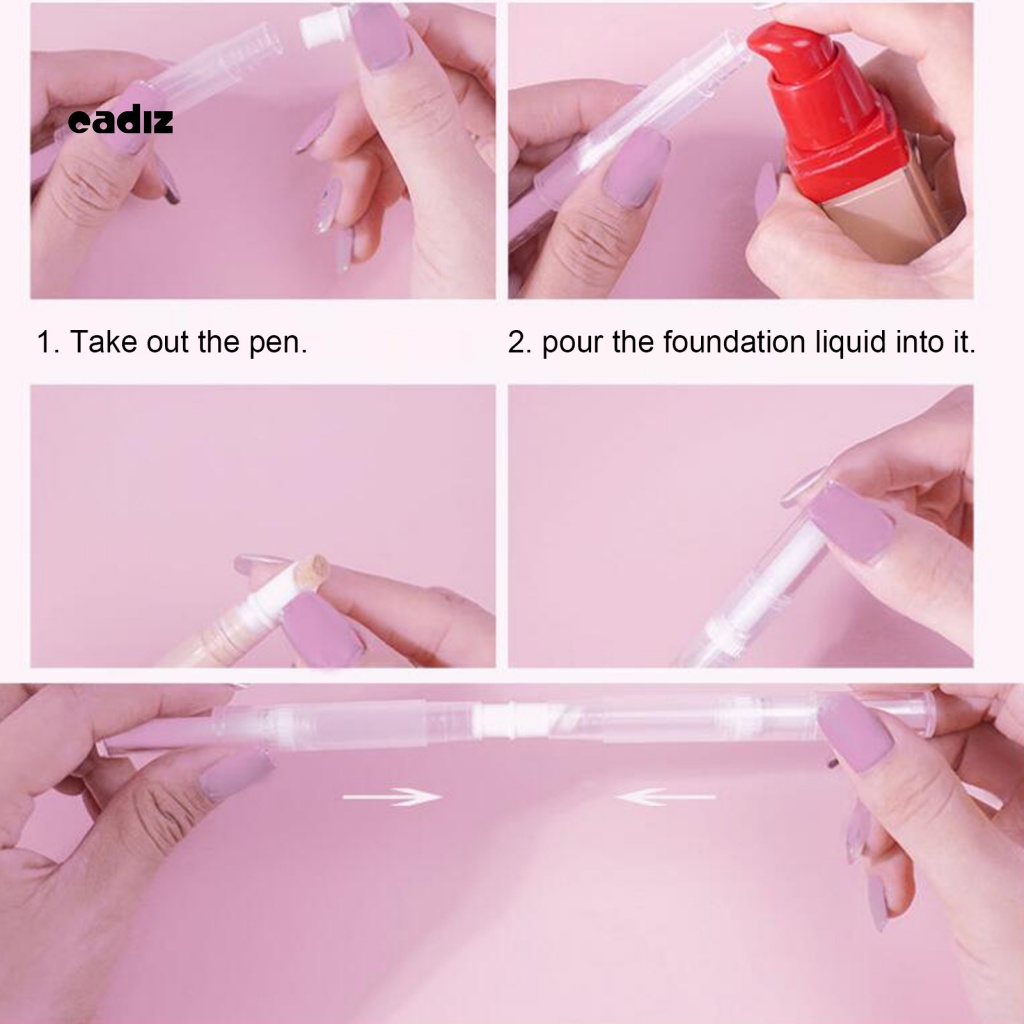 Set 3 Lọ Đựng Kem Nền Dạng Lỏng 2 / 5ML Có Giá Đỡ Tiện Dụng