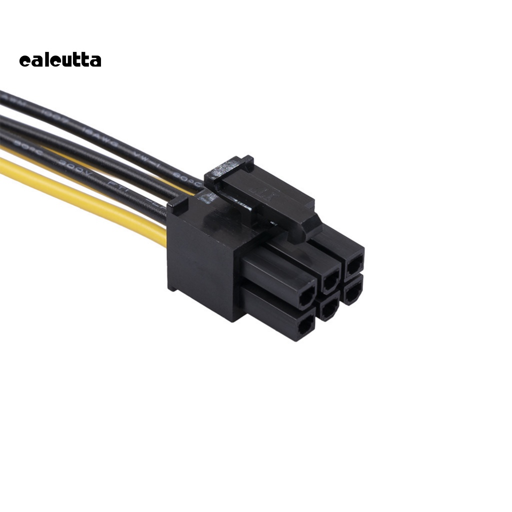 Set 5 Dây Cáp Nối Dài 20cm Chuyển Đổi 6 Pin Sang 8 Pin Cho Thẻ Đồ Họa Máy Tính