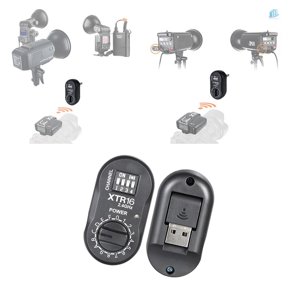 Bộ Điều Khiển Đèn Flash Từ Xa Không Dây XTR-16 2.4G Cho X1C X1N XT-16 / Wistro AD360 / DE / QT / DP / QS / GS / GT