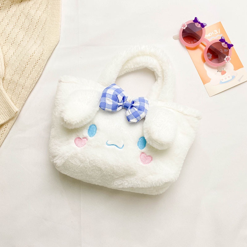 SANRIO Balo Đeo Vai Hình Kuromi Kitty Cinnamoroll Nhồi Bông Dễ Thương Cho Bé Gái