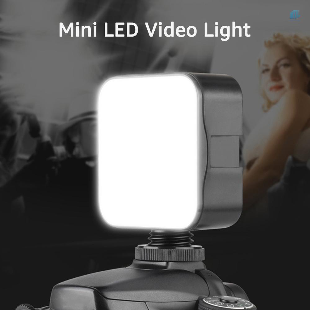 Bộ 2 Đèn LED Mini Andoer 6500K 5W Có Thể Điều Chỉnh Độ Sáng Kèm Giá Đỡ Cho Máy Ảnh DSLR