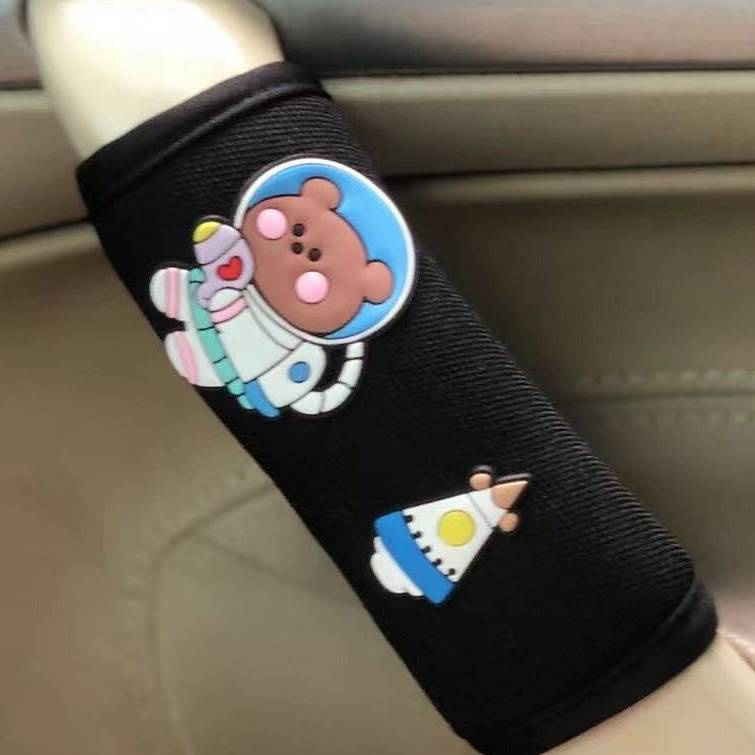 Creative Cute Cartoon Vehicle Handle Car Handbrake Sleeve Universal Car Door Handle Protector Roof Handle Cover oWPB