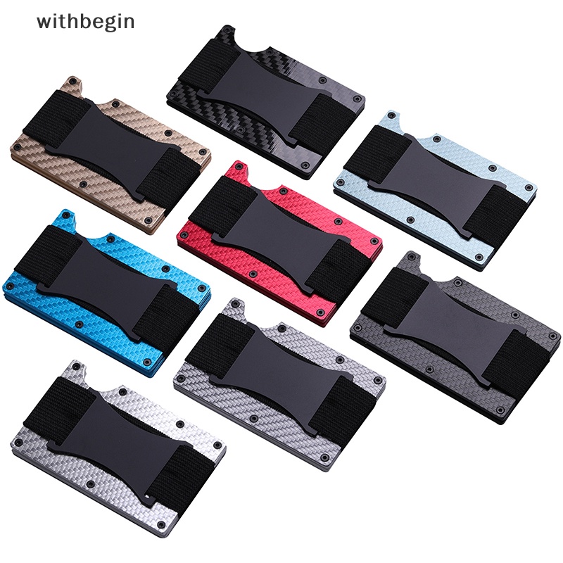 Ví Đựng Thẻ Bằng Sợi Carbon Và Nhôm Chống Trộm Tiện Dụng Cho Nam