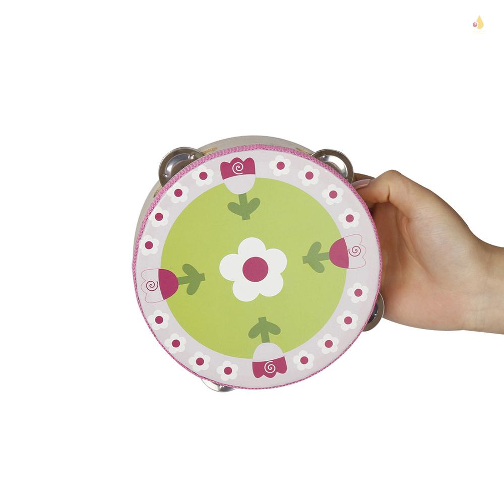 Trống Lục Lạc Tambourine Cầm Tay 6 &quot;Với 4 Mẫu Khác Nhau Bằng Kim Loại Cho Bé Chơi Trong Bữa Tiệc 1 Cái / Gói