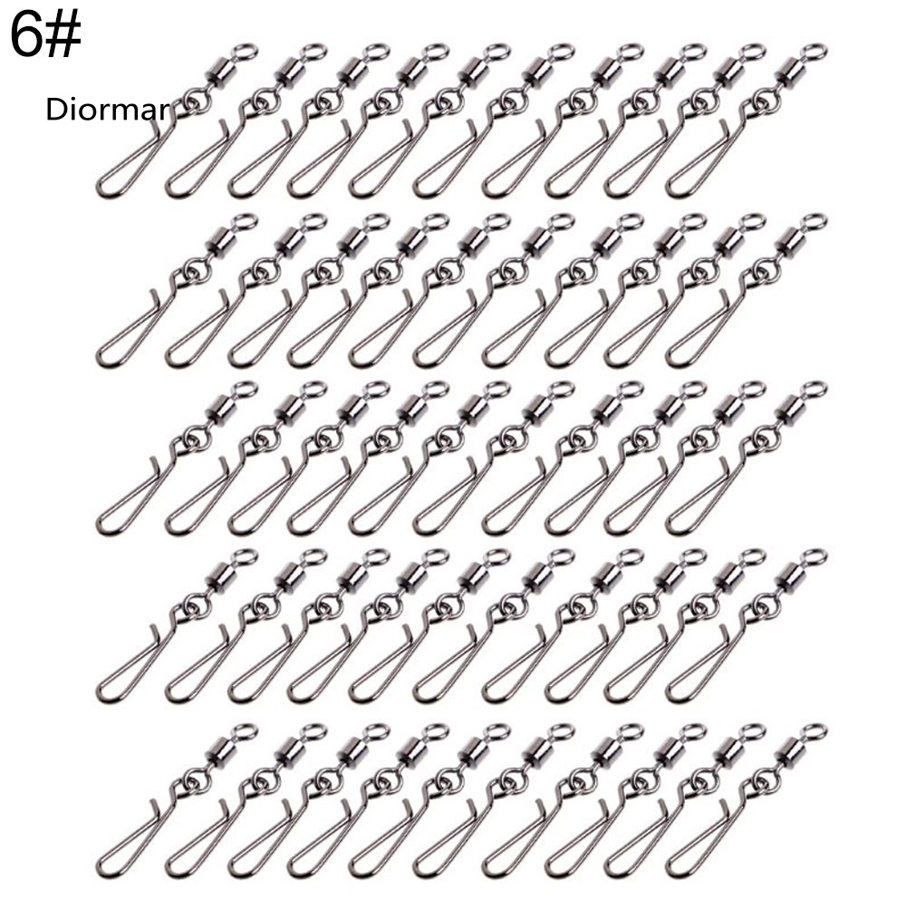 Set 50 Khóa Ma Ní Hỗ Trợ Câu Cá Size 10 # 8 # 6 # 4 # 2 #