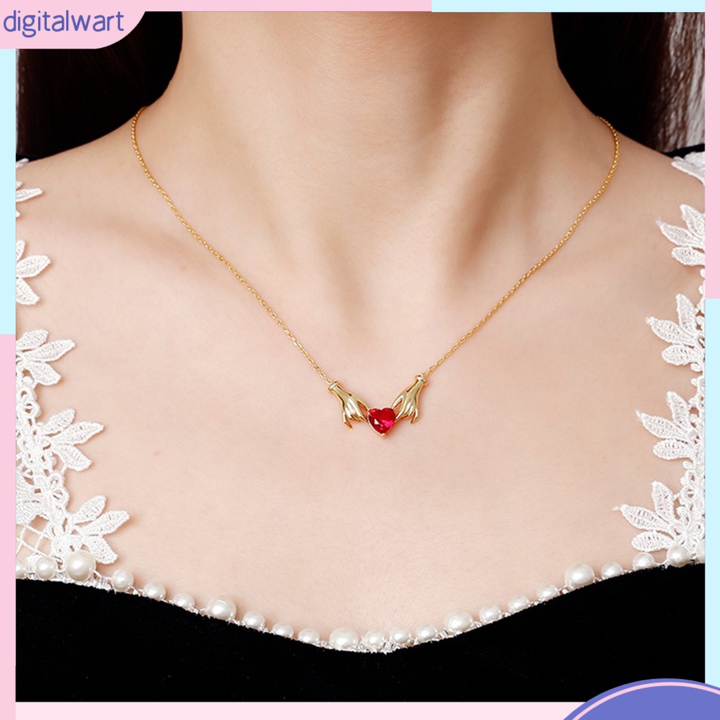 [IGT] Vòng cổ Mặt Hình Trái Tim Màu Sắc Tương Phản Cao Cấp Có Thể Điều Chỉnh