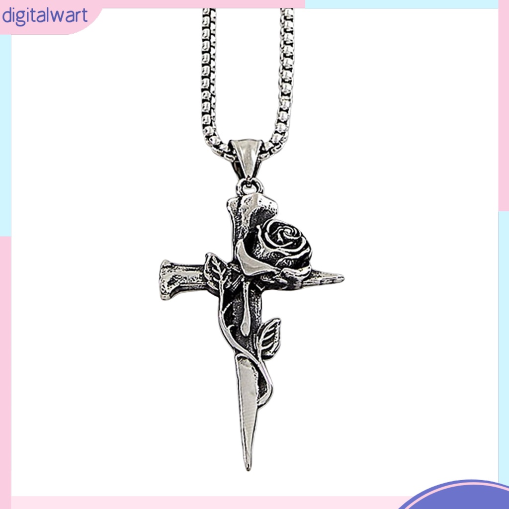 Vòng cổ Hai Mặt Hình Thánh Giá Phong Cách Retro Dành Cho Nam