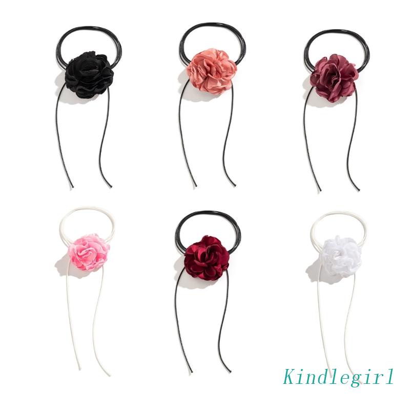 Vòng Cổ Choker Họa Tiết Hoa Tua Rua Phong Cách Boho Thời Trang Cho Nữ