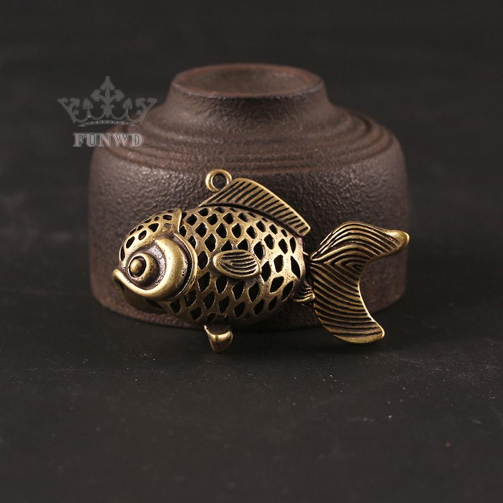 Móc Khóa Hình Cá Bằng Đồng Thau Đẹp Mắt