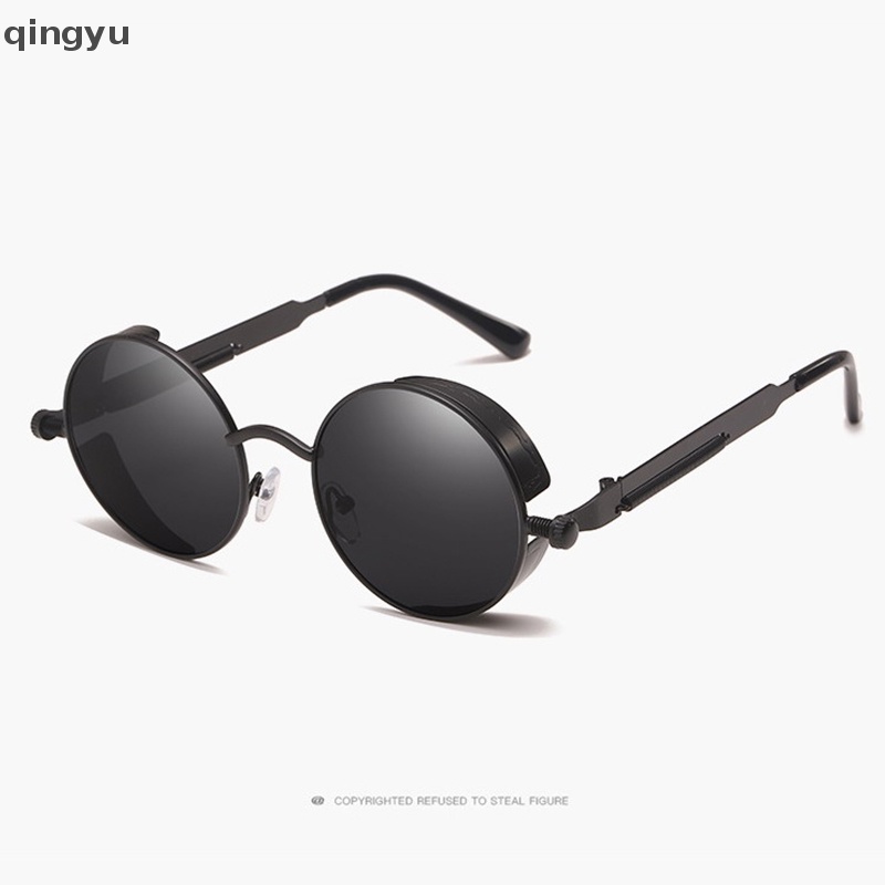 Kính Mát Gọng Tròn Kim Loại Chất Lượng Cao Thời Trang Phong Cách Gothic Steampunk Cổ Điển