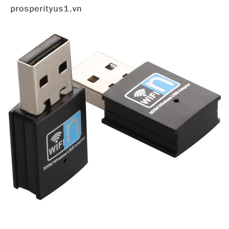 Ăng Ten Thu Sóng WiFi Mini Hai Băng Tần Kép USB 2.0 300M 2.4GHz RTL8192 802.11b / n / g Cho Máy Tính / Laptop