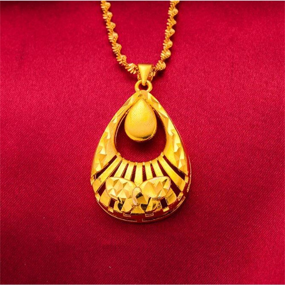 Dây Chuyền Mạ Vàng 24K Mặt Hình Chim Công Thời Trang Cho Nữ