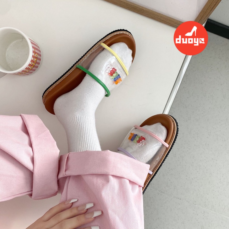 Dép Xỏ Ngón Thể Thao Đế Phẳng Dày Dặn Chống Trượt Thoải Mái Phong Cách Mùa Hè 2022