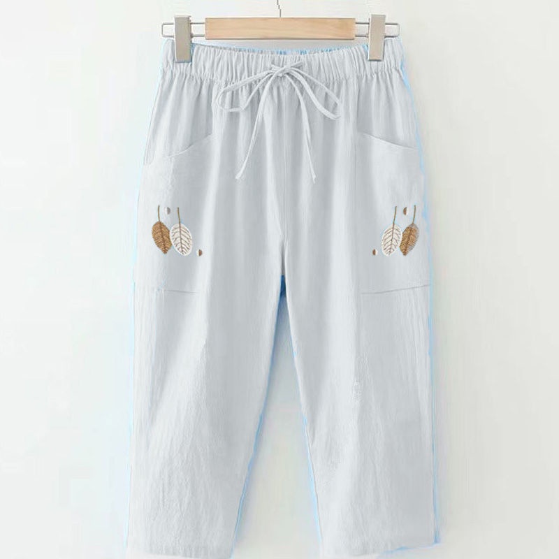 Bộ Hai Món Quần Áo Crop Top 100% Cotton Lưng Thun Thời Trang Mùa Hè Hàng Mới 2023