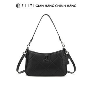 Túi xách nữ cao cấp da thật elly – et134 đen trăng