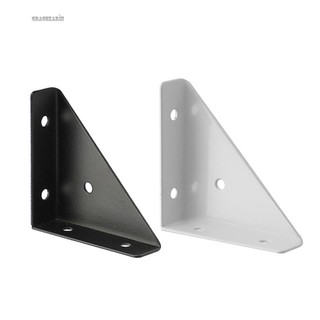 【GRCEKRIN】Heavy Duty Triangular Reinforcement Brackets for Wood Connection 4 Pack Iron Angle Corner Protector