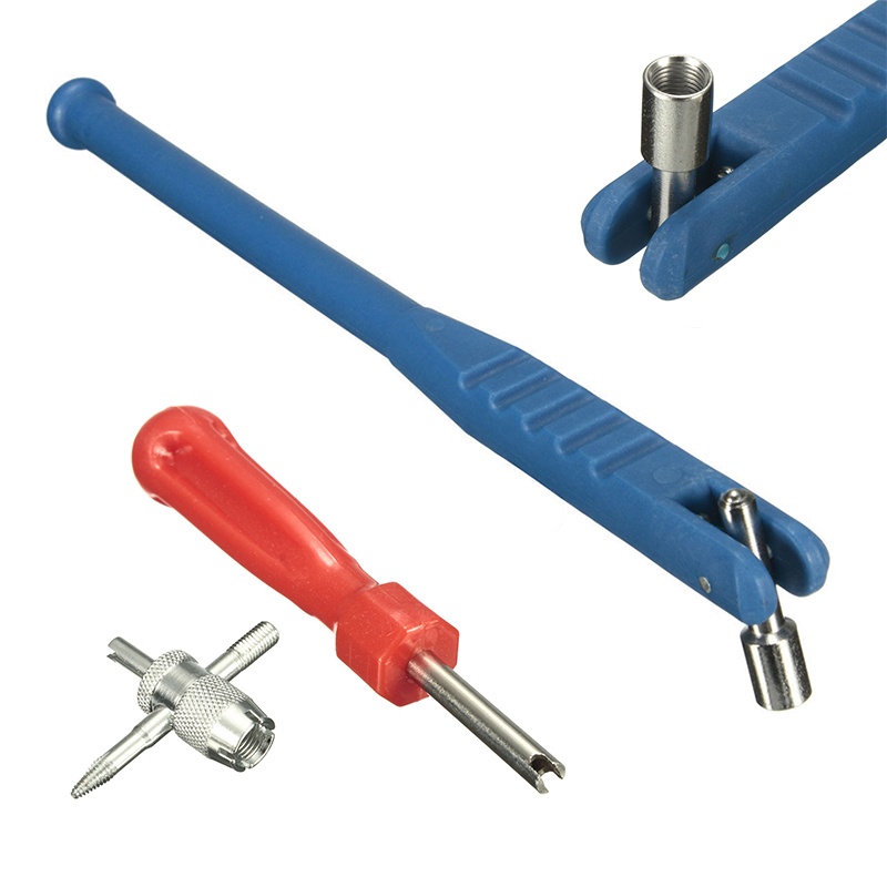 Dụng Cụ Kéo Van Bánh Xe 4 Chiều Bằng Nhựa Và Kim Loại