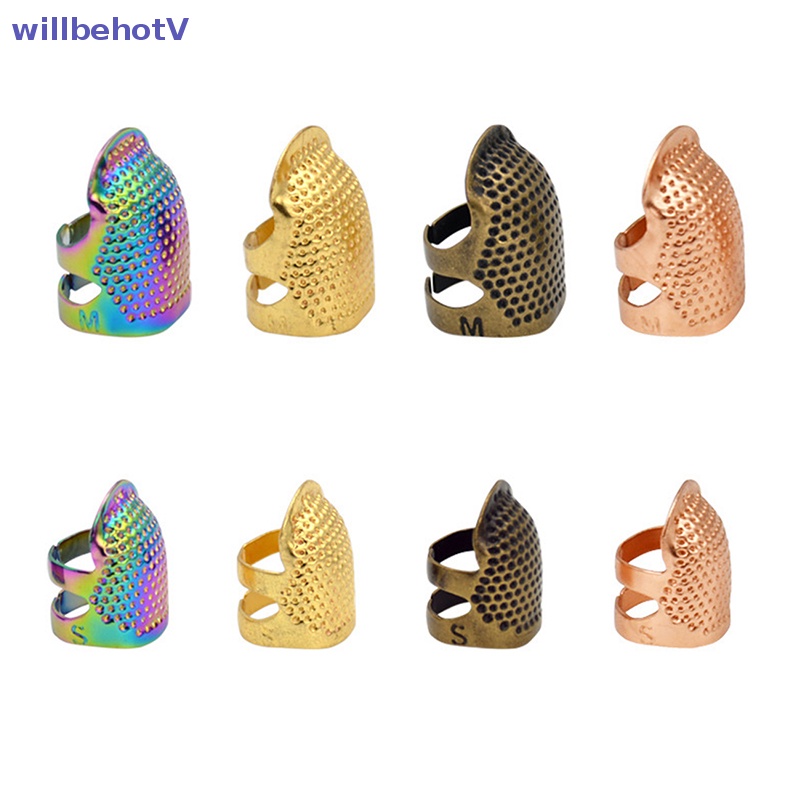 Phụ Kiện Bảo Vệ Ngón Tay Bằng Kim Loại Màu Vàng Chuyên Dụng Cho May Vá