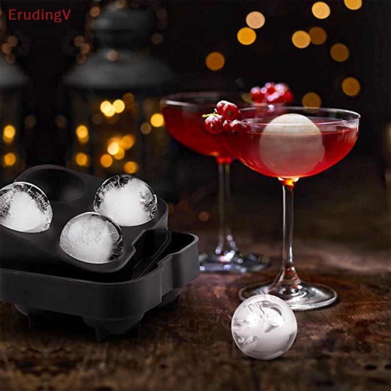 Khuôn Silicone Làm Đá Viên 4 Lỗ Tiện Dụng