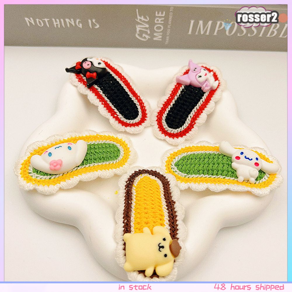 Kẹp Bên Hông Phong Cách Nhật Bản Dễ Thương Kẹp Tóc Đan Len Hoạt Hình Sanrio Malody Kuromi Kẹp Tóc Sau Đầu Dệt Tay Kẹp Tóc Mái Bên Hông 2