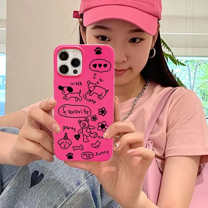 ✅Ốp Điện Thoại Họa Tiết Hoạt Hình Kiểu Hàn Quốc Dễ Thương Cho Iphone 11 13Iphone12Promax xr 8p14 ZJ4F