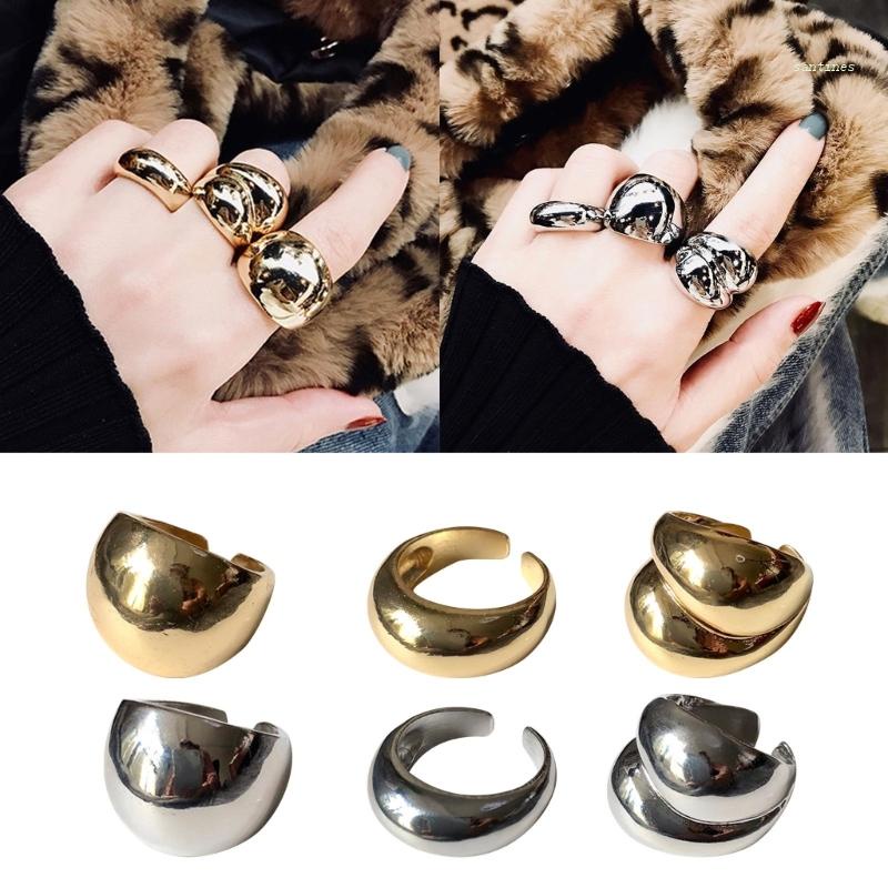 Nhẫn Thời Trang Tối Giản Có Thể Điều Chỉnh Cho Nam Nữ