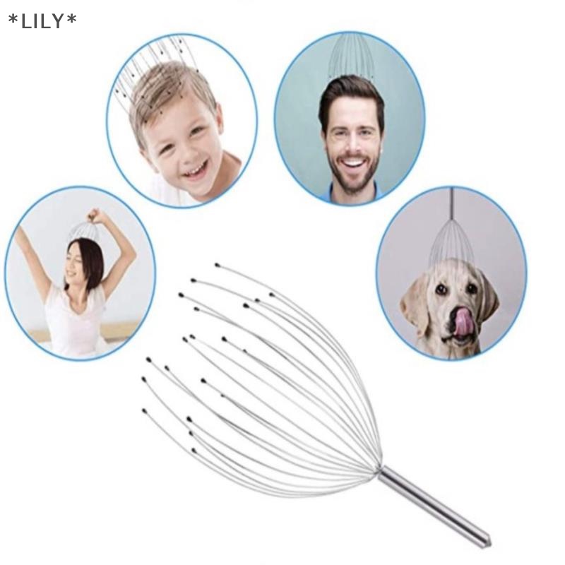 LILY Da đầu massagers với 20 móng vuốt đầu massage scratcher cho sâu thư giãn uuu