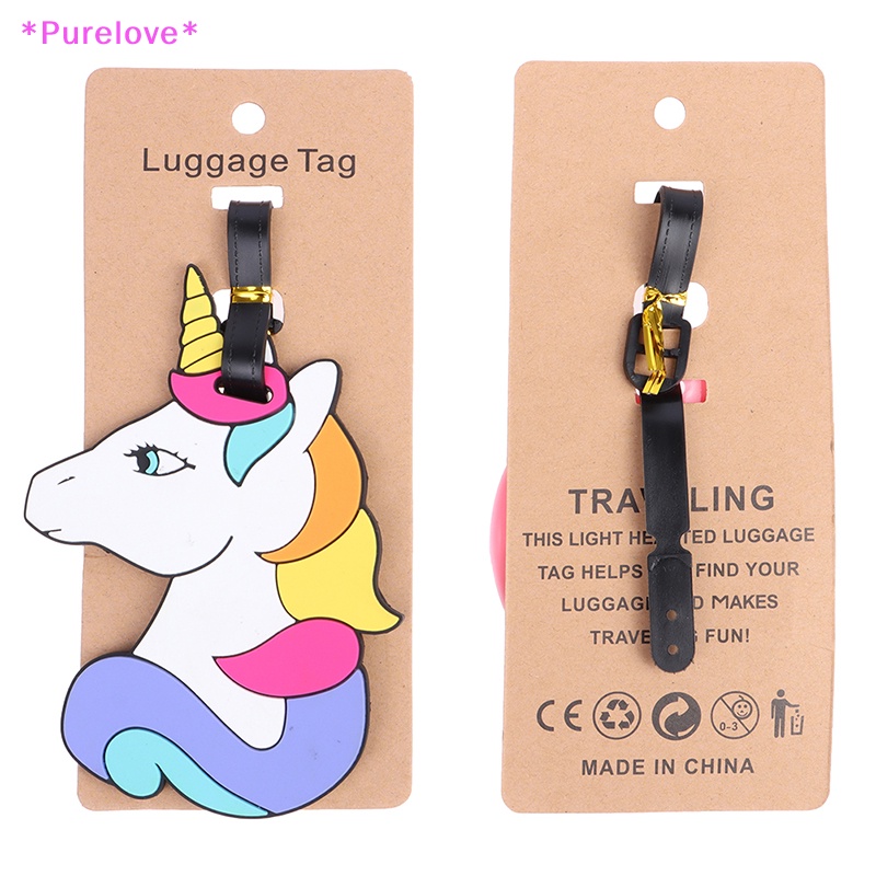 Nhãn Tên Hành Lý Du Lịch Họa Tiết Hoạt Hình Xinh Xắn Mới