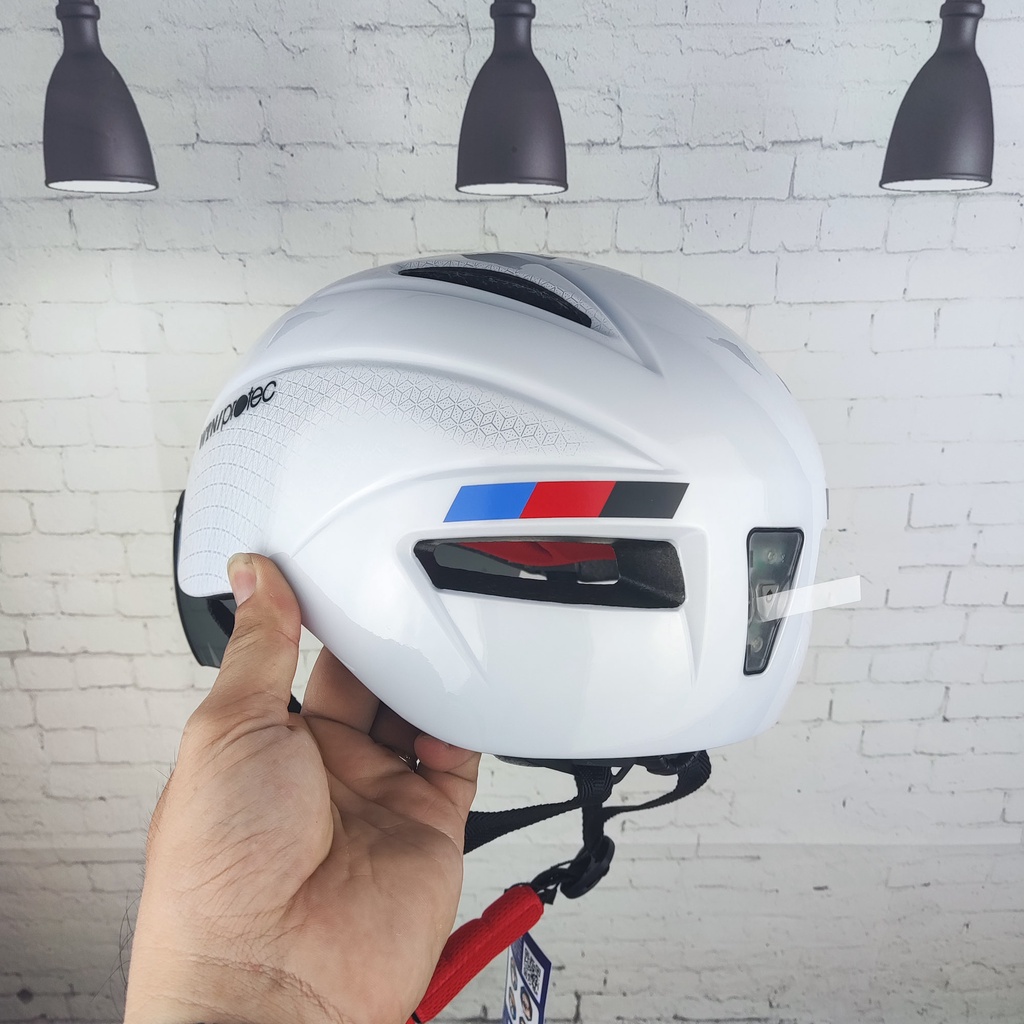 MŨ BẢO HIỂM XE ĐẠP CÓ KÍNH WIN 018 - CÓ ĐÈN