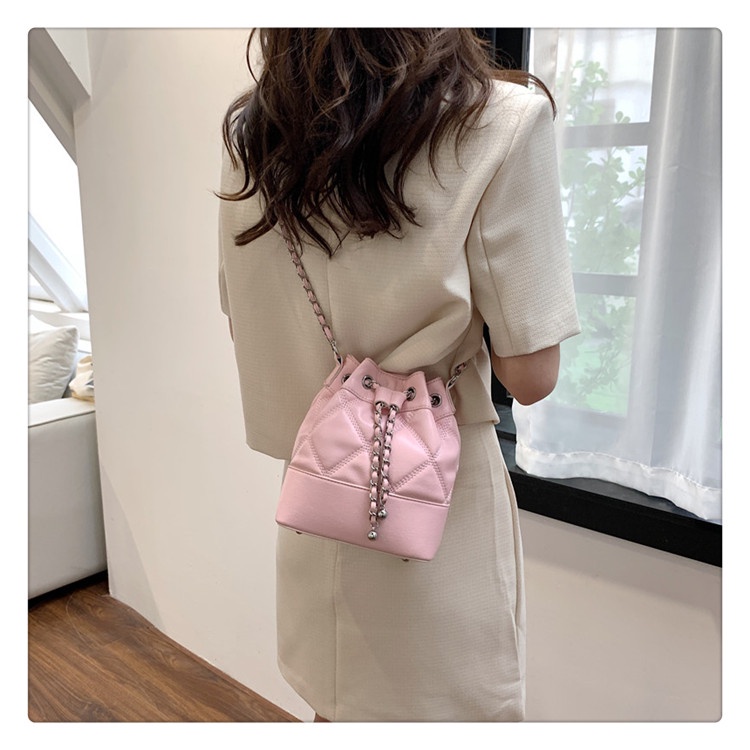 Túi Xách Da PU Màu Trơn Đeo Chéo Thời Trang Dành Cho Nữ