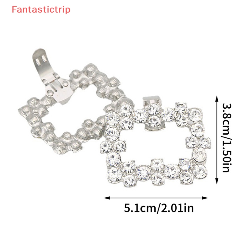 1 Kẹp Đính Đá Và Ngọc Trai Trang Trí Giày Cao Gót Cho Cô Dâu Mới