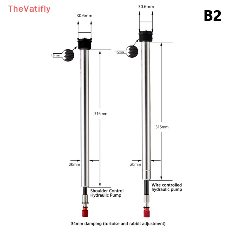 Phuộc Giảm Xóc 32 / 34mm Bằng Hợp Kim Thép Cho Xe Đạp Điều Khiển Từ Xa