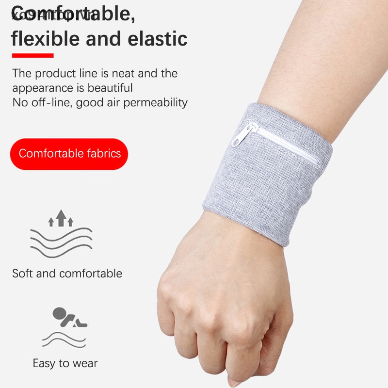 Băng Đeo Cổ Tay Thoáng Khí Thấm Hút Mồ Hôi Tiện Dụng Khi Chơi Thể Thao / Chạy Bộ Cho Nam Và Nữ
