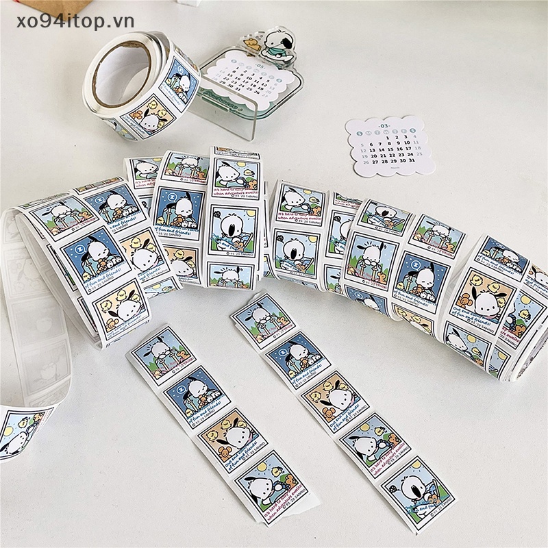 Set 200 Miếng Dán Họa Tiết Hoạt Hình Pochacco Dễ Thương Dùng Trang Trí Thiệp / Đồ Thủ Công Diy