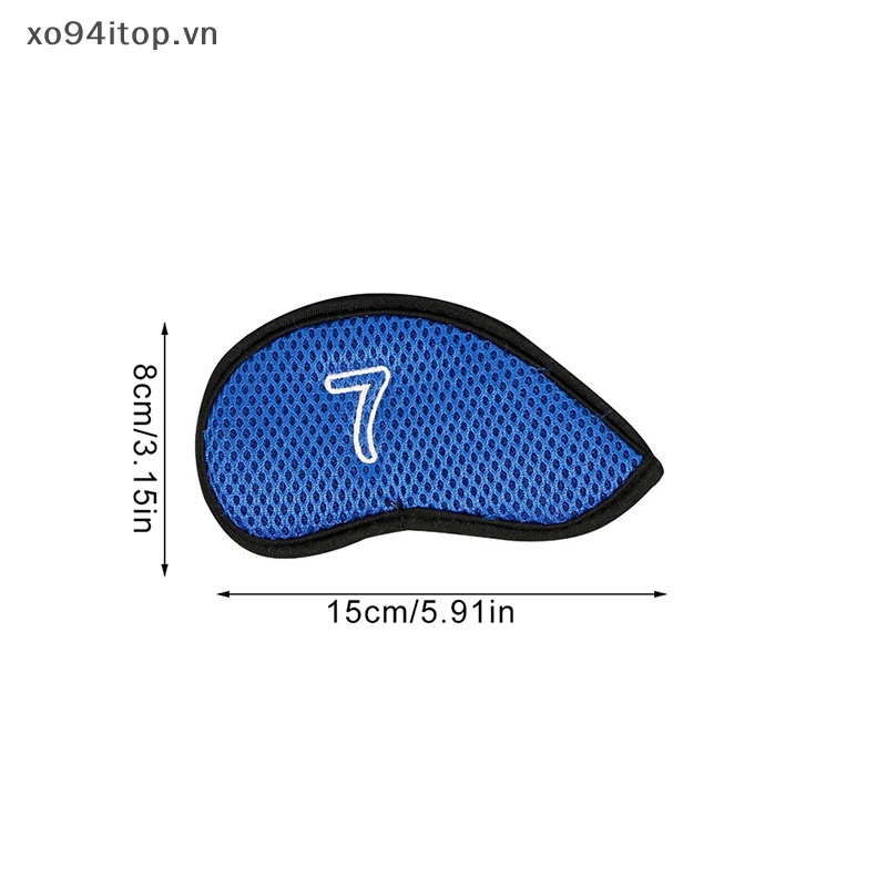 Set 10 Vỏ Bọc Bảo Vệ Đầu Gậy Đánh Golf