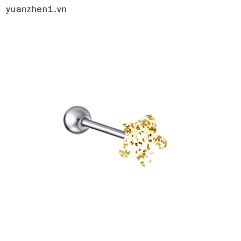 1 Khuyên Xỏ Lưỡi Bằng Kim Loại Thời Trang Cá Tính