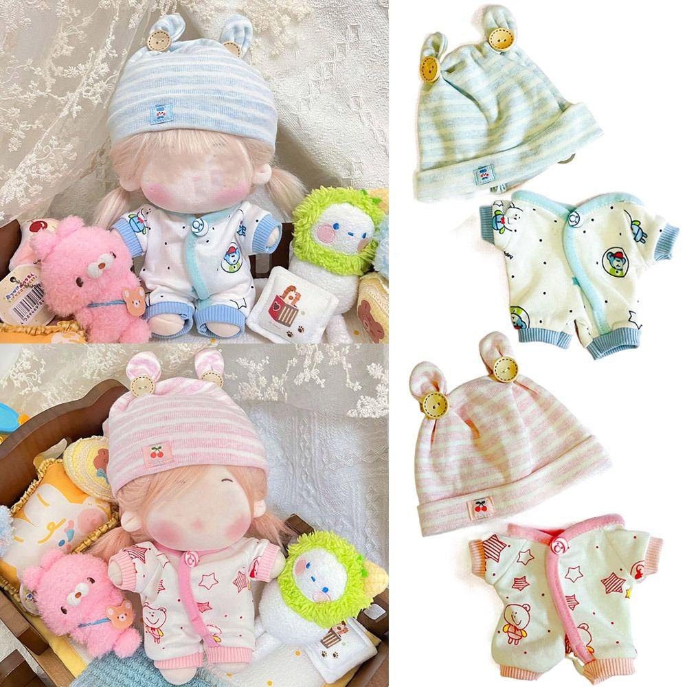 SUSANS Mũ Tai Gấu Thay Thế 20cm Màu Hồng / Xanh Dương Cho Búp Bê