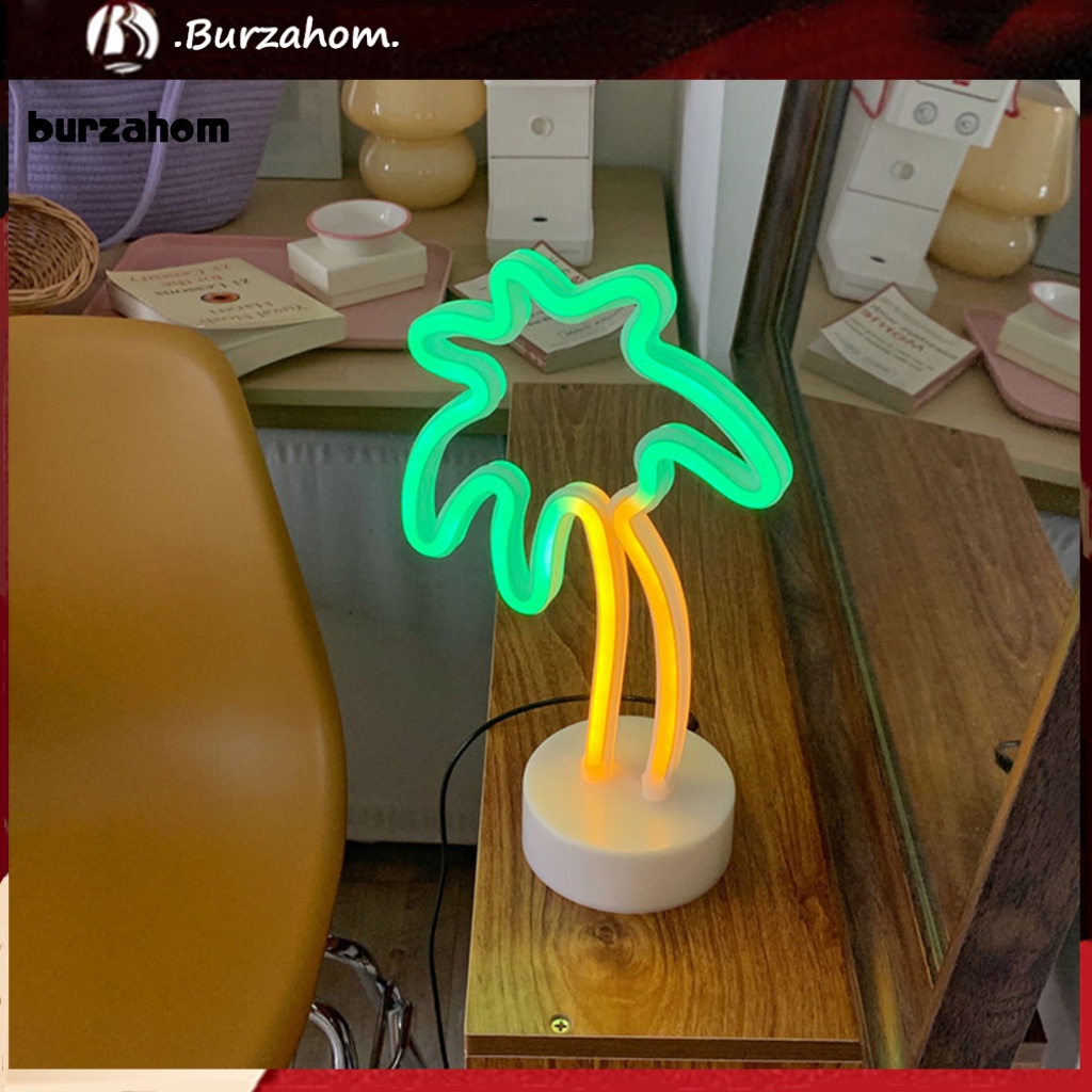 Đèn LED Neon Để Bàn Hình Quả Dứa / Cây Dừa Bảo Vệ Mắt Tiết Kiệm Năng Lượng Không Gây Dị Ứng